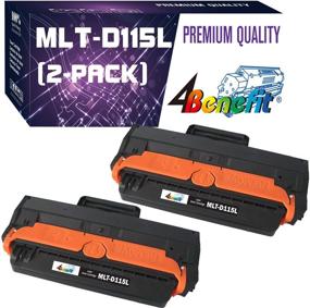 img 4 attached to 🖨️ 2 Pack 4Benefit, 2B, Compatible Toner Cartridge MLTD115L MLT-D115L 2xBlack for Samsung SL-M2870FW SL-M2830DW M2870FW Printer (2 Pack)