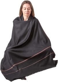 img 3 attached to Meditation Shawl: Find Tranquility with our Plain Blanket or Prayer Shawl