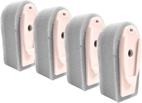 img 2 attached to 🧽 Enhance your Cleaning Routine with Cook With Color Soap Dispensing Sponge Brush Refill Set - Four Refill Brush Heads in Pink!