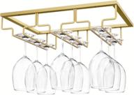 🍷 organize your wine glasses in style with the gold under cabinet stemware rack логотип