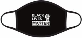img 1 attached to 🎭 5-Pack Black Lives Matter Graphic Face Masks - Made in USA, BLM Bandana Balaclava, Unisex Adult Size