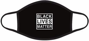 img 2 attached to 🎭 5-Pack Black Lives Matter Graphic Face Masks - Made in USA, BLM Bandana Balaclava, Unisex Adult Size