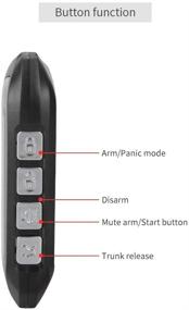 img 3 attached to 🚗 EasyGuard EC201-M9 2-хпозиционная система автосигнализации с широкоформатным 1,73" дисплеем, пультом дистанционного запуска, режимом турбо-таймера, предупреждением о ударе и питанием DC12V