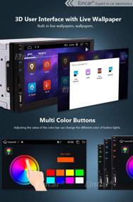 img 1 attached to 🚗 Повысьте комфорт вождения с помощью Android автомагнитолы EINCAR: сенсорный экран, GPS-навигация, Bluetooth, HD видеоплеер, Mirrorlink, Wi-Fi и включенная задняя камера!