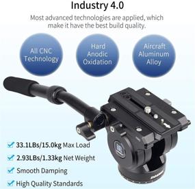 img 3 attached to 📷 INNOREL H90 CNC Metal Panoramic Tripod Head for DSLR Cameras - Max Load 33lbs/15kg