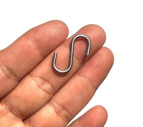 img 3 attached to 200-Piece Stainless Steel 1-Inch S Hooks - Mini S-Shaped Hangers for Jewelry, Key Rings, Chain Hardware, Pet Name Tags, Wood Circles, Fishing Lures, and DIY Craft Assembly - Perfect for Doll Houses