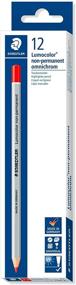 img 4 attached to 🔴 Карандаш Staedtler Lumocolour Non Permanent Omnichrom - красный (коробка из 12 штук): Универсальное, высококачественное письменное принадлежность для всех целей.