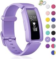 👦 veezoom fitbit ace 2 bands for kids - waterproof silicone bracelet accessories for fitbit inspire hr & ace 2 - colorful sport wristbands for boys and girls (6+) logo