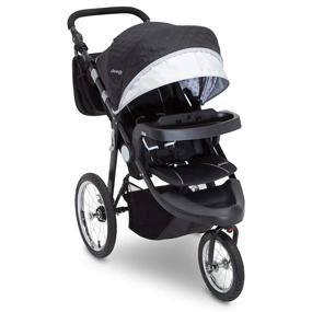 img 4 attached to 🚙 Delta Children's Jeep Cross-Country Sport Plus Jogger in Charcoal Galaxy