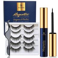 👁️ arishine magnetic eyelashes with eyeliner - easy-to-apply magnetic eyelash kit - natural look, no glue required logo