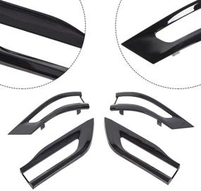 img 1 attached to 🚗 Glossy Upgrade: Sportuli Gloss Black Tail Light Trim Bezel Kit for 2014-2021 Jeep Grand Cherokee