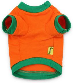 img 2 attached to 🎃 Halloween Fun: DroolingDog Pet Clothes - Pumpkin Head T-Shirt for Small Dogs