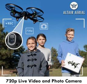 img 2 attached to 🚁 Altair Falcon AHP Drone with Camera: 720p Live Video, Easy-to-Fly Beginner's Drone, FPV. Free Priority Shipping & Autonomous Hover. 2 Batteries. Lincoln, NE Company.