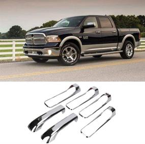 img 3 attached to Обивки ручек дверей хром для Dodge Ram 1500 2500 3500 2009-2018 - наружные ручки дверей.