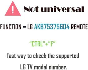 img 3 attached to 📺 Заменитель пульта дистанционного управления AKB75375604 для телевизоров LG с батарейками GP Алкалинового типа - Совместим с моделями 43UK6300PUE, 32LK610BPUA, 49UK6300PUE и прочими.