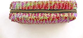 img 3 attached to 🎨 Sequin Reversible Pencil Case and Makeup Pouch - Sensory Stress Relief and Focusing Aid for Kids or Adults