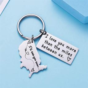 img 1 attached to 💑 Long-Distance Relationship Keychains for Boyfriend and Girlfriend