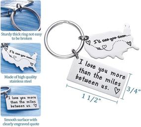 img 3 attached to 💑 Long-Distance Relationship Keychains for Boyfriend and Girlfriend