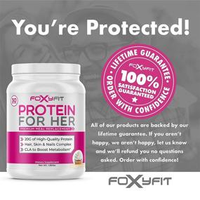 img 1 attached to 🍰 Whey Protein Powder for Women - Foxy Fit: Weight Management and Healthy Hair Growth with CLA and Biotin (Vanilla Cupcake 1.85 lbs.)