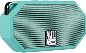 img 3 attached to 🔊 Altec Lansing Mini H2O - Беспроводной влагозащищенный динамик с Bluetooth, плавающий, IP67, портативный, мощный бас, высококачественный стереозвук, встроенный микрофон, дальность до 30 футов, легкий, время работы от аккумулятора 6 часов, мята (IMW257-MNT-GRP)