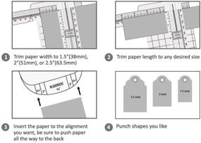 img 1 attached to 🔨 Отвертка в форме бирки размером 1,5 дюйма, 2 дюйма, 2,5 дюйма для ручного пробивания отверстий для бумажного ремесла, скрапбукинга, карточек и искусства.