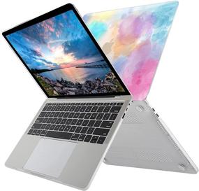 img 2 attached to 🌈 B BELK MacBook Air 13 inch Case 2020 2019 2018 - Colorful, Hard Shell Case + Keyboard Covers