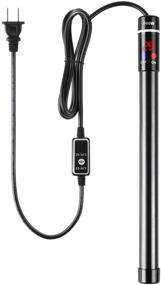 img 4 attached to 🔥 MQ Titanium Alloy 200/300/500W Digital LED Display Submersible Aquarium Heater with External Thermostat Controller for Saltwater and Freshwater