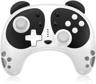 stoga panda cute wireless controller: nintendo switch pro controller with nfc wake-up, motion control, turbo vibration - compatible with switch lite/pc logo