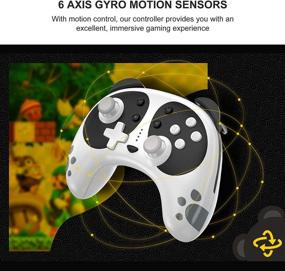 img 2 attached to STOGA Panda Cute Wireless Controller: Nintendo Switch Pro Controller with NFC wake-up, Motion Control, Turbo Vibration - Compatible with Switch Lite/PC