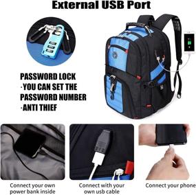 img 3 attached to 🎒 SOLDIERKNIFE Durable Backpack with Built-in Charging