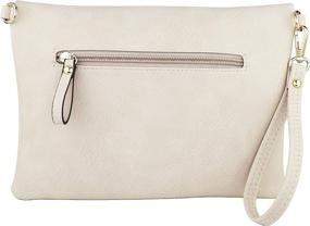 img 2 attached to 👜 Versatile Fold Over Envelope Wristlet Crossbody Handbags & Wallets with Trendy Accents for Women