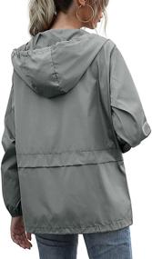 img 1 attached to FLYCHEN Waterproof Outdoor Windbreaker Raincoat Women's Clothing