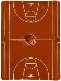 img 3 attached to MYSTCOVER Basketball Playground Blanket Flannel Lightweight