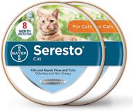 🐱 seresto 2-pack flea and tick collar: long-lasting protection for cats, 8-month cat flea control logo