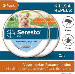 img 2 attached to 🐱 Seresto 2-Pack Flea and Tick Collar: Long-lasting Protection for Cats, 8-month Cat Flea Control