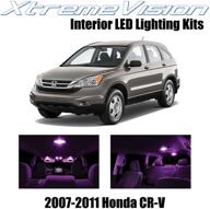 xtremevision interior led for honda cr-v 2007-2011 (8 pieces) pink interior led kit installation tool logo