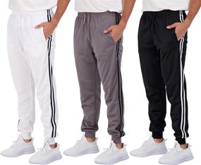 img 4 attached to 👖 Real Essentials 3 Pack: Men's Active Athletic Jogger Sweatpants with Pockets - Versatile Casualwear with Improved SEO