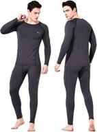 🔥 heatpro performance thermal underwear for men: fleece lined base layer long johns set by feelvery логотип