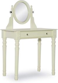 img 3 attached to 🏠 White Linon Home Decor Lorraine Vanity Set: Enhance Your Space with Style