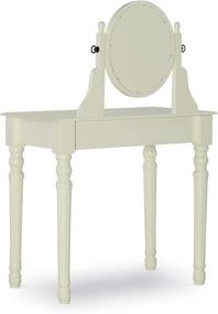 img 2 attached to 🏠 White Linon Home Decor Lorraine Vanity Set: Enhance Your Space with Style