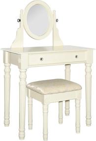 img 1 attached to 🏠 White Linon Home Decor Lorraine Vanity Set: Enhance Your Space with Style