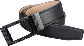 img 2 attached to Bullko Leather Adjustable Slide Ratchet Men's Accessories