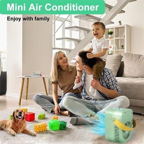 img 3 attached to 🌬️ Everenty: Portable Air Conditioner with Anti Leak Rechargeable Evaporative Cooling - 3 Speeds, 7 Colors - Perfect for Rooms, Offices, Campers, Indoor Use