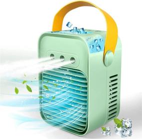 img 4 attached to 🌬️ Everenty: Portable Air Conditioner with Anti Leak Rechargeable Evaporative Cooling - 3 Speeds, 7 Colors - Perfect for Rooms, Offices, Campers, Indoor Use