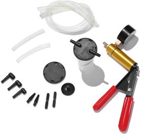 img 3 attached to 🔧 Red Hand Held Vacuum Pump Brake Bleeder Kit with Clutch Bleeding System – Ideal for Motorcycle Car Truck Vehicle Testing and Brake/Clutch Bleeding, Includes Adapters