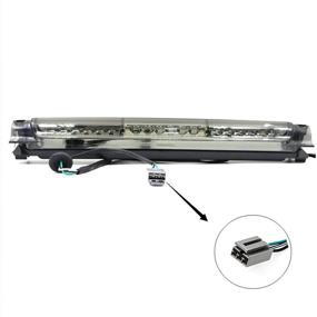 img 3 attached to Youxmoto Подходит для 1997-2003 Ford F150, 2004 Ford F150 Heritage Светодиодный стоп-сигнал третьего тормозного огня Cargo Light High Mount Light Mount Light с водонепроницаемым дизайном в хромированном корпусе и прозрачной линзой.