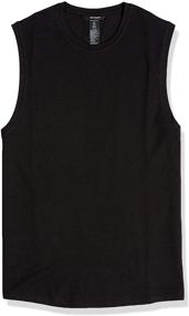 img 4 attached to 👕 Accelerated Cotton Sleeveless Men's Shirts by Amazon Brand Velocity