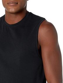 img 2 attached to 👕 Accelerated Cotton Sleeveless Men's Shirts by Amazon Brand Velocity