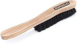 img 4 attached to 🐴 Horsehair Bristles Hat Brush - Premium Wood, Durable Felt Hat Brush for Cowboy Hats, Baseball Caps - Dust and Lint Remover, Cleans All Hats - by Superio