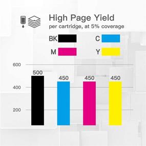 img 2 attached to 🖨️ BeOne Реконструированные картриджи для чернил для Epson 200 XL T200XL 5-Pack | Совместимые с моделями Workforce WF-2540 WF-2530 WF-2520 Expression Home XP-200 XP-410 XP-310 XP-400 XP-300 (2BK 1C 1M 1Y)